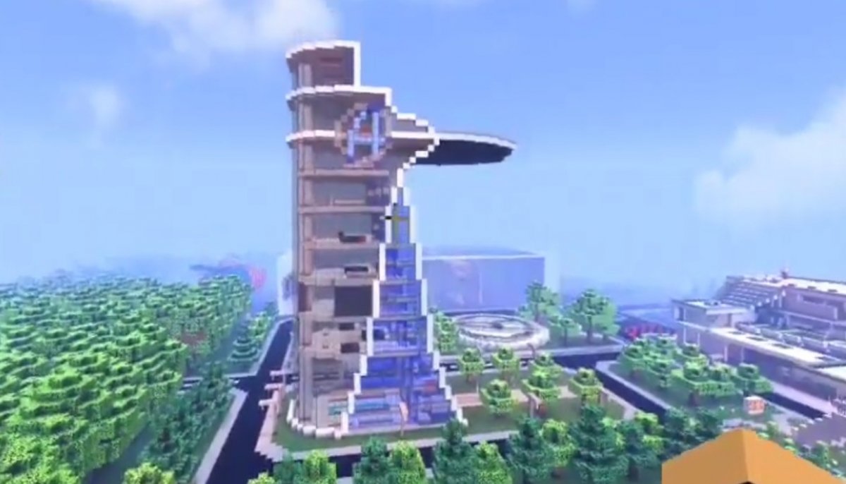 La mappa di Minecraft Torre degli Avengers