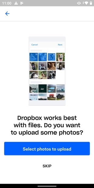 Sauvegarde des photos dans Dropbox