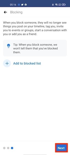 Block users