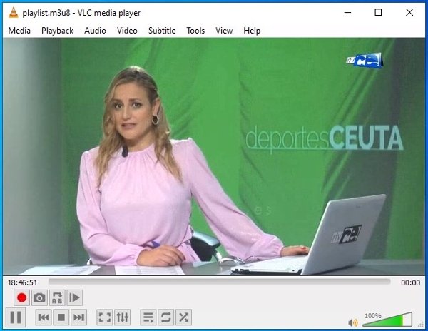 Broadcast of a TV stream via VLC