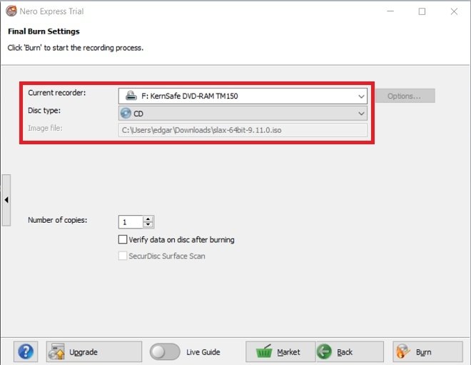 burning bootable dvd from iso in nero startsmart essentials