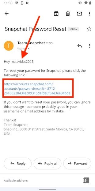 Change the password knowing your user name
