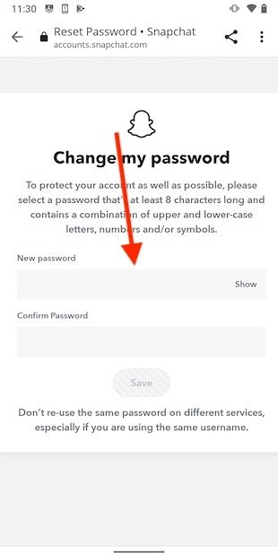 Change your password