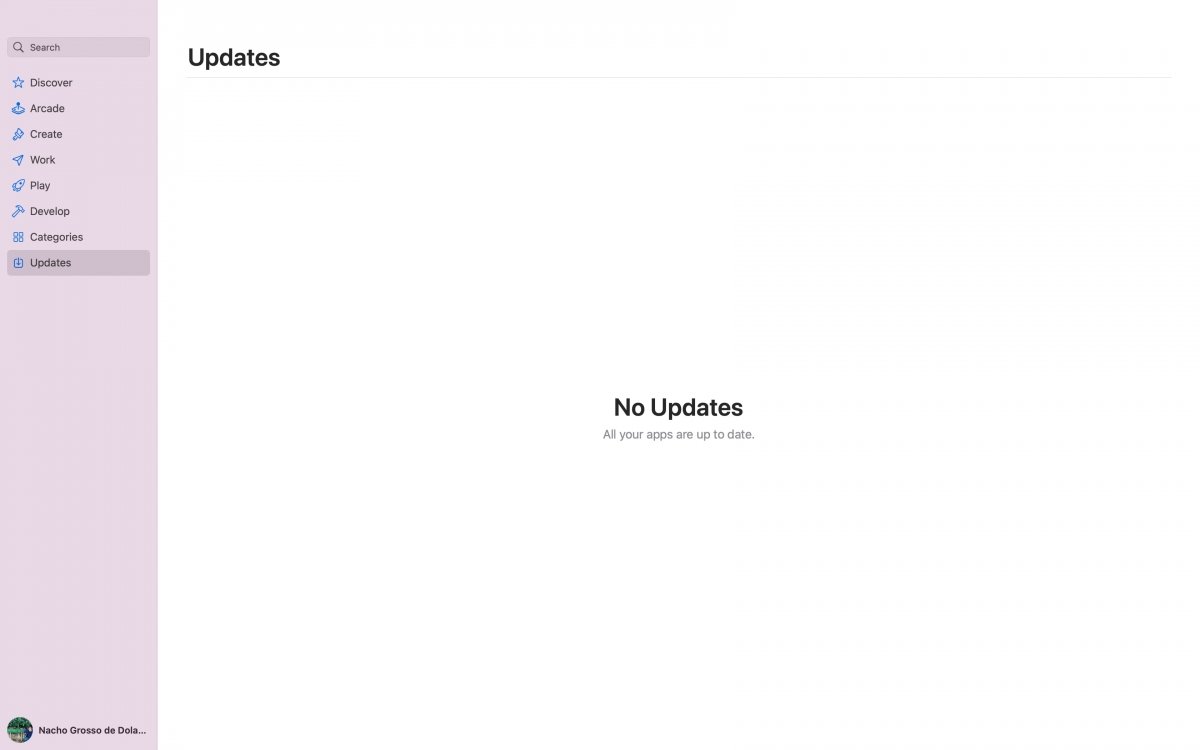 Comprobar actualizaciones en App Store para Mac