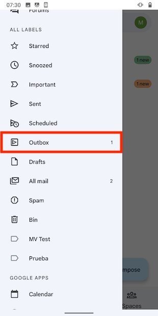 Check outgoing emails