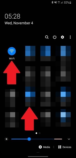 Comprobar conexiones en el dispositivo