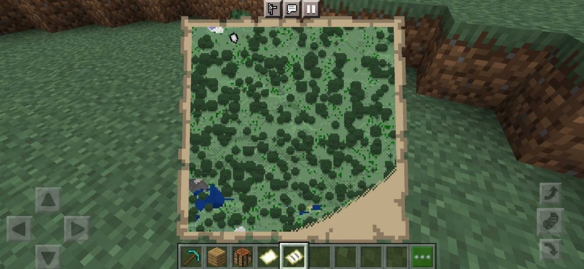 Check the map in Minecraft