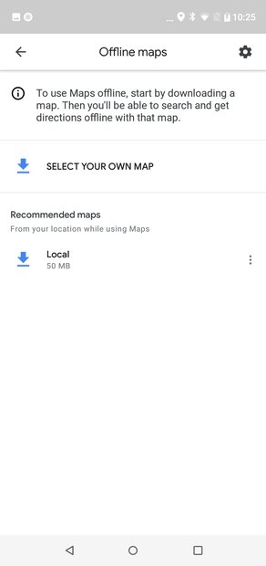 Choose the map to download