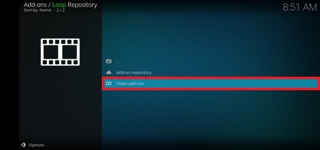 Elige Video add-ons