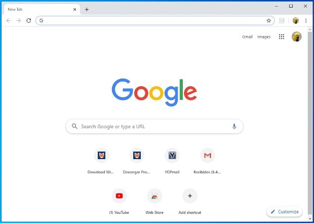 Chrome se abre automaticamente ao completar a instalação