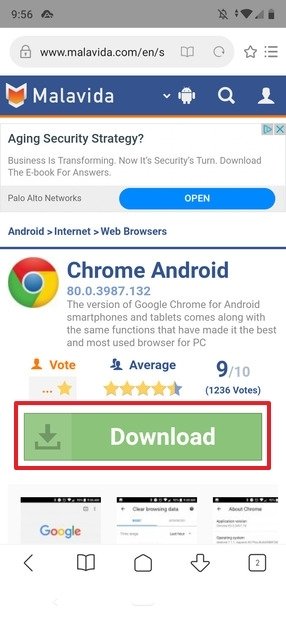 Chrome’s info