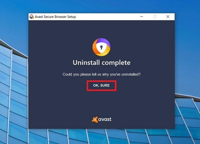 removing avast secure browser