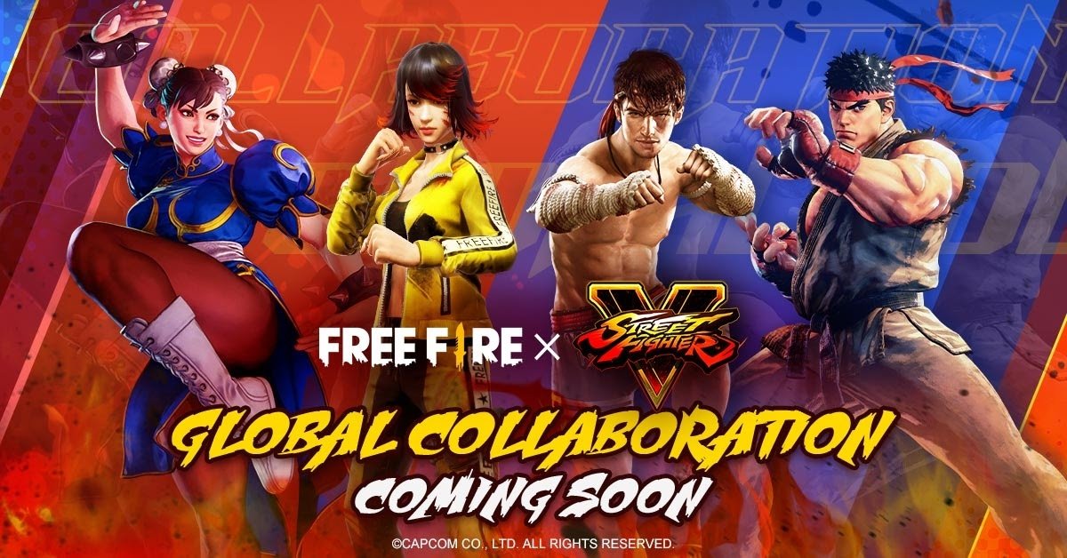 Free FireとStreet Fighterのコラボ