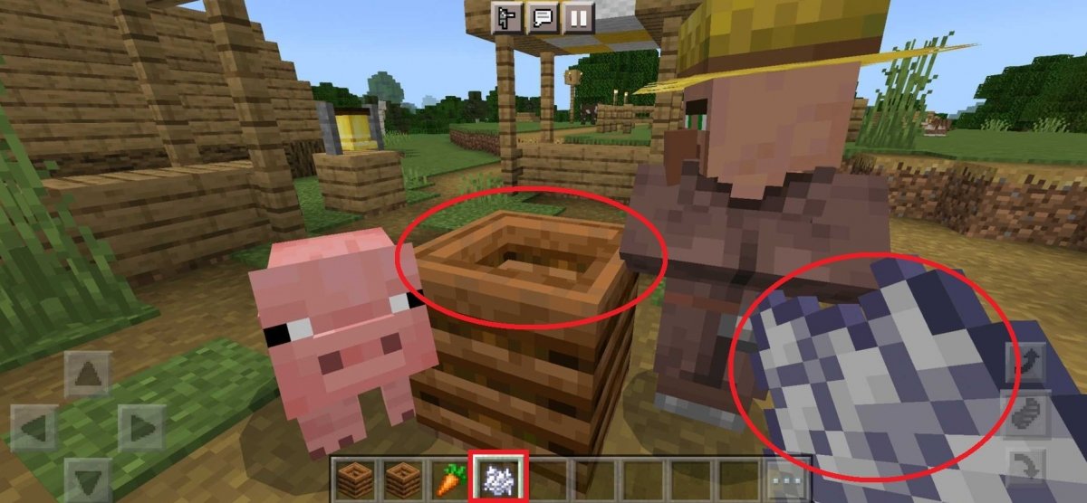 Collect bone meal from the composter