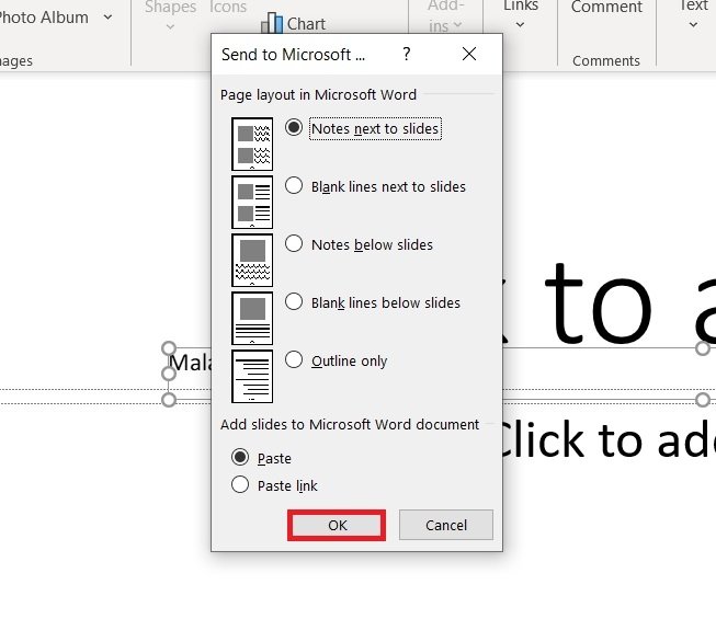 Configure the design of the Word document