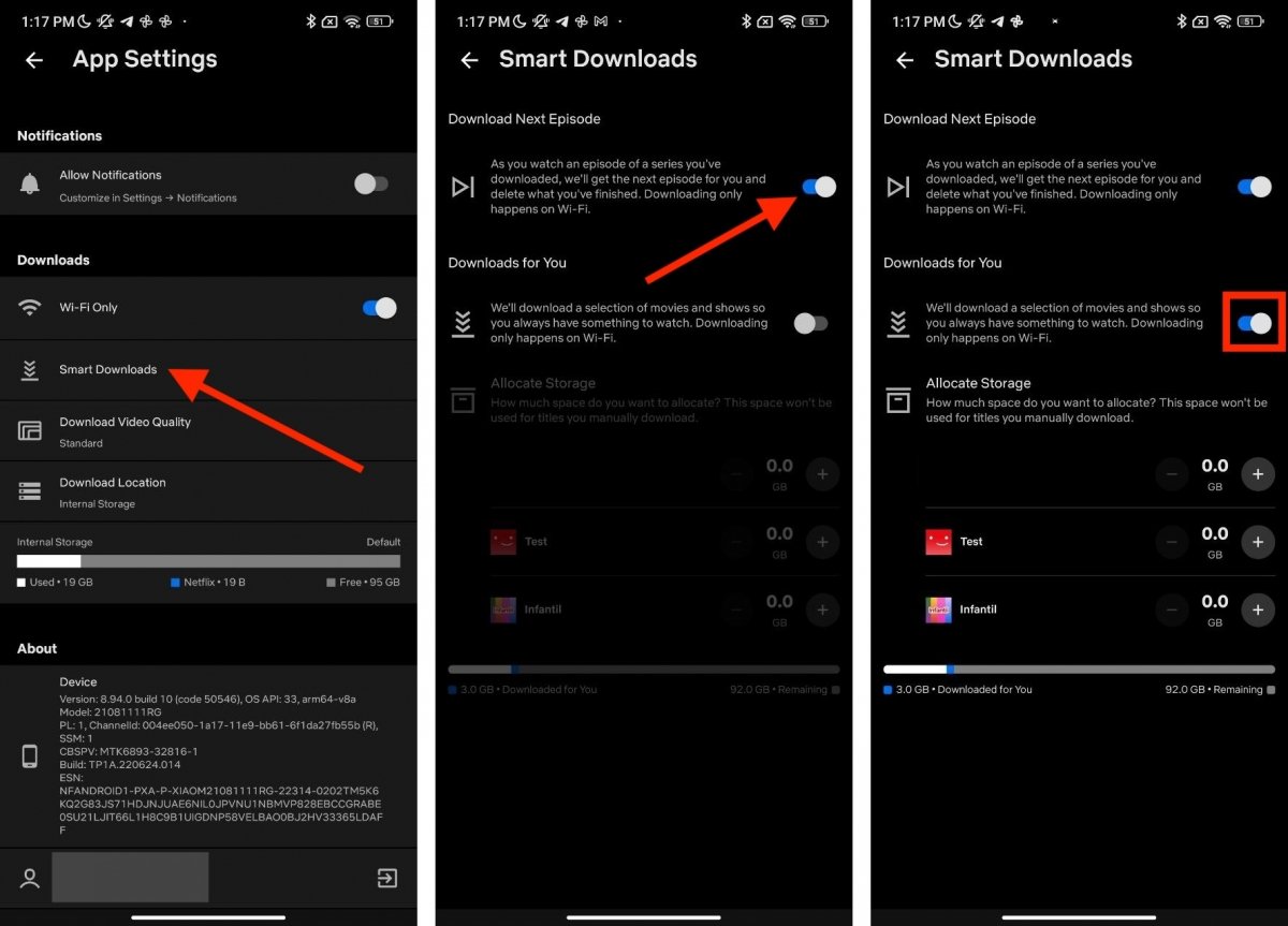 Configurando downloads automáticos na Netflix para Android