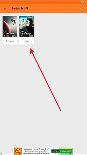 Contenidos de la lista