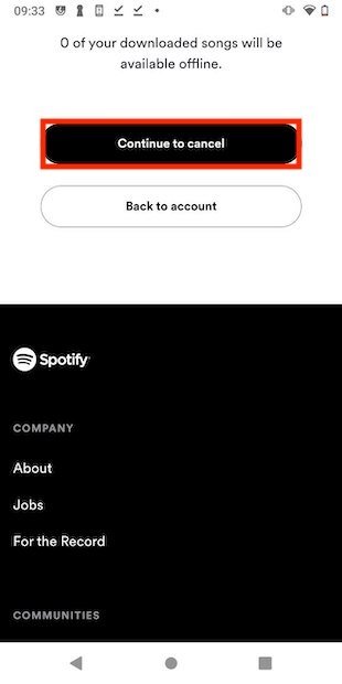 Annuler Spotify Premium et continuer de télécharger des musiques