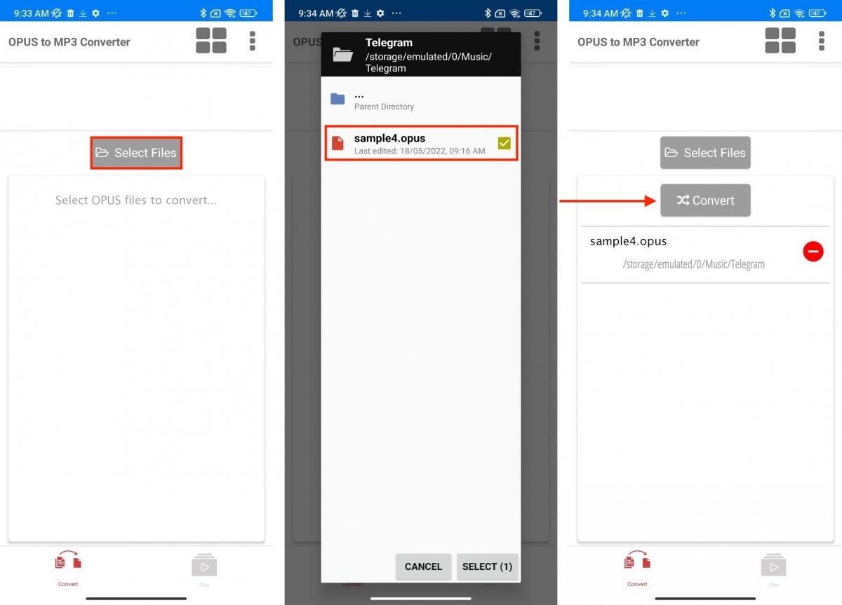 Convertir un OPUS en MP3 est un bon moyen de le jouer