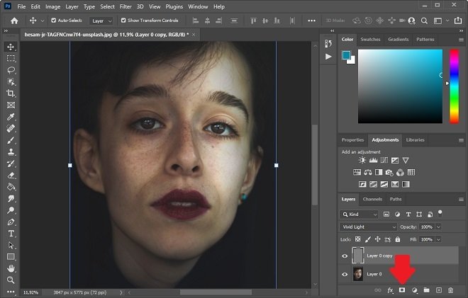 Create a layer mask