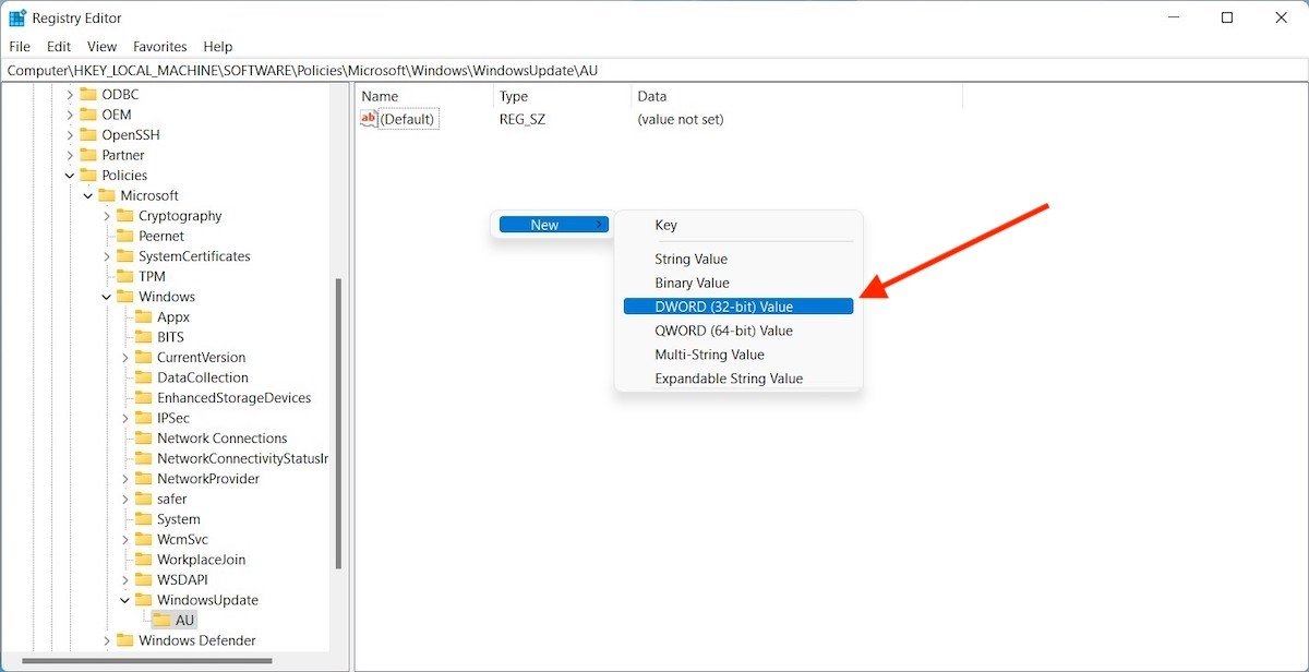 Create a new 32-bit value