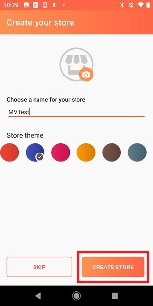 Create a new store