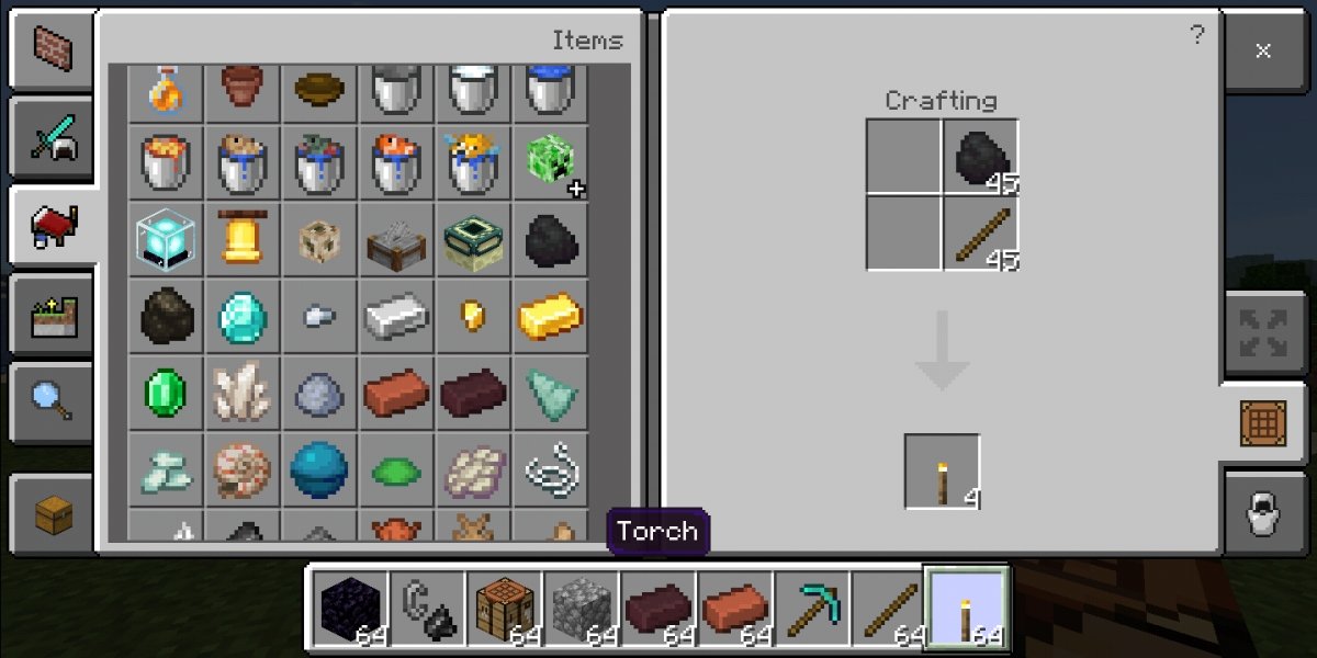 Create as many torches as you can to see in the dark