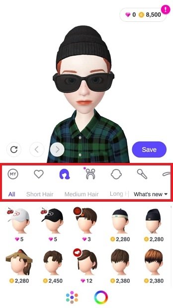 Personnaliser votre Zepeto