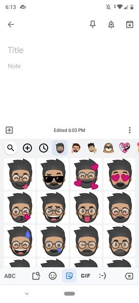 Stickers personalizados no GBoard