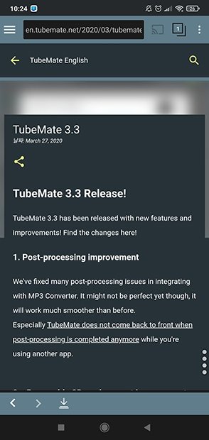 Details about the new version and improvements