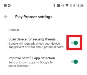 Disable the threat scan