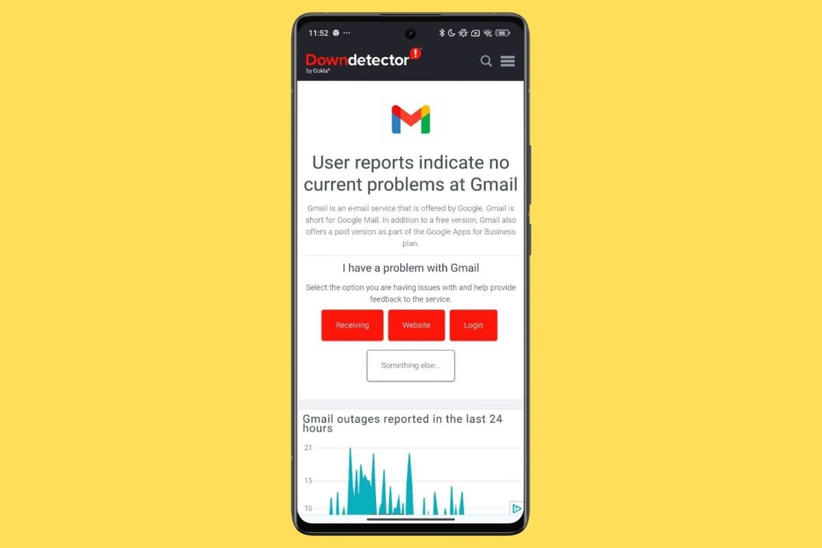 Downdetector can tell you if Gmail is down and not working