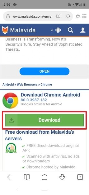 Download di Chrome