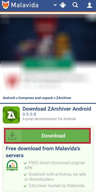 Download the application called ZArchiver