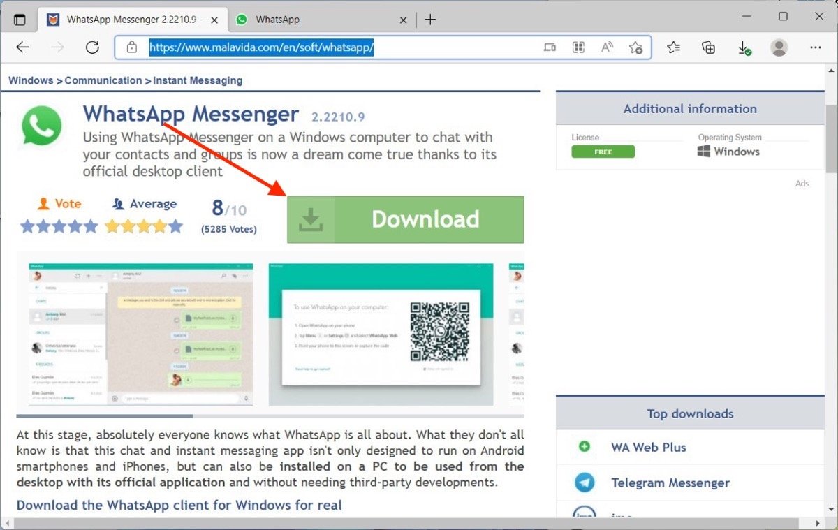 ▷ Cómo descargar e instalar WhatsApp en el móvil y en PC