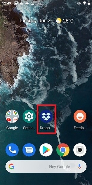 Icono de la aplicación de Dropbox