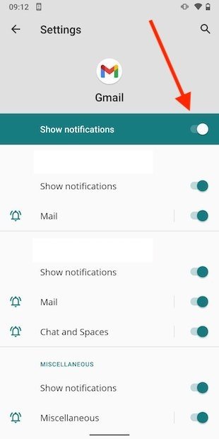 Enable all notifications