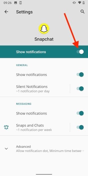 Enable all notifications