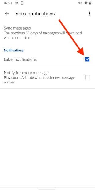 Enable or disable notifications