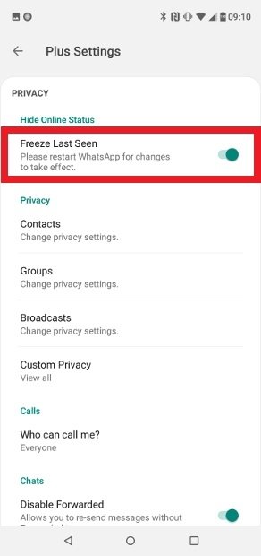 Whatsapp zuletzt online einfrieren