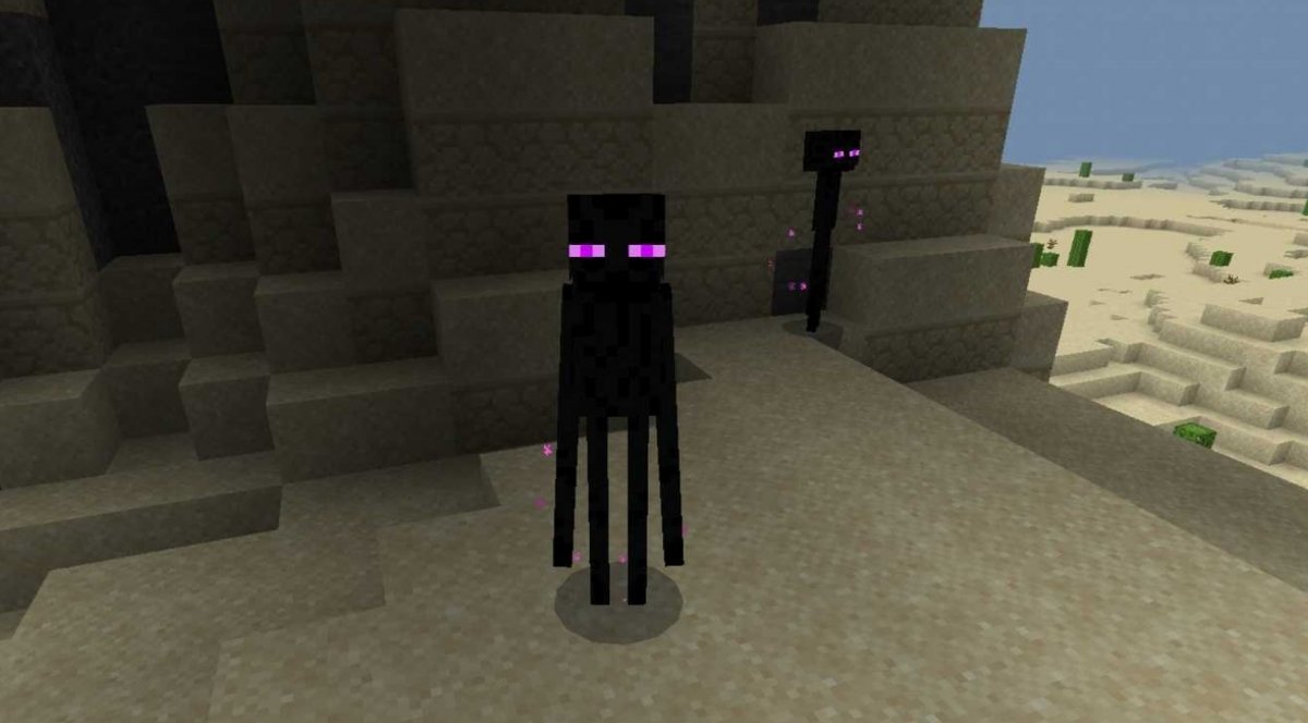 Enderman visto em Minecraft para Android