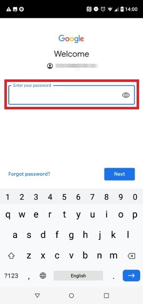 Geben Sie Ihr Passwort ein
