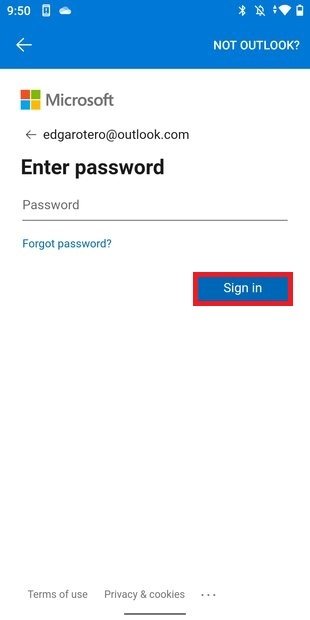 Enter your password