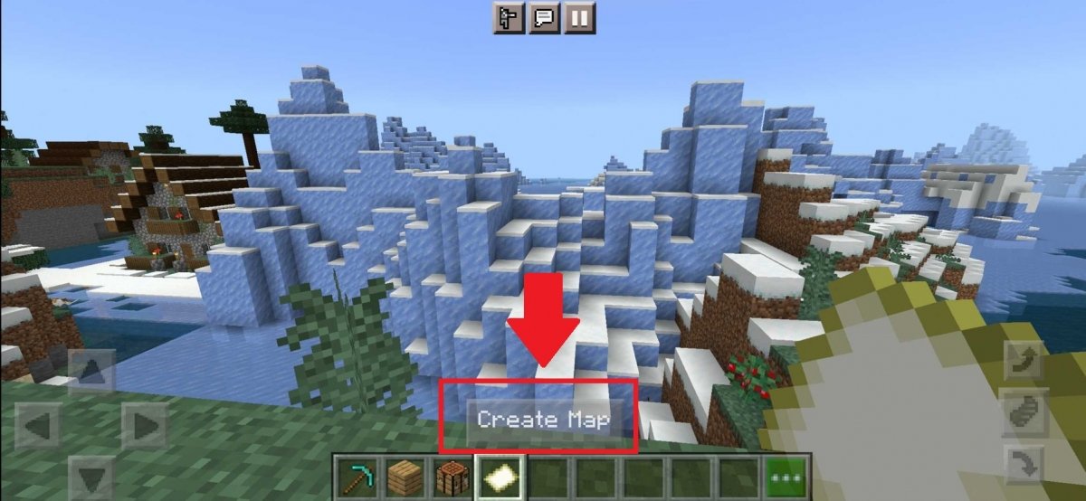 Fill in the map in Minecraft