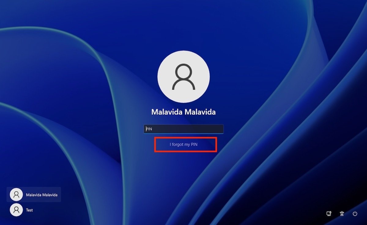 Senha esquecida com uma conta da Microsoft