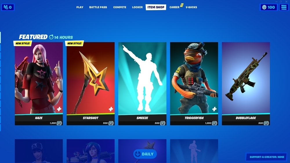 Fortnite’s store