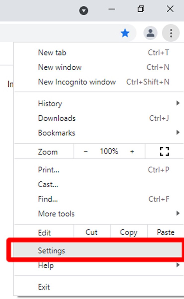 From Google Chrome’s menu, click on Settings