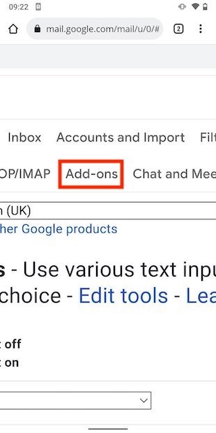 Gmail add-ons