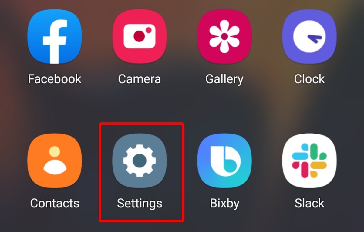 Andiamo a Settings sul nostro dispositivo