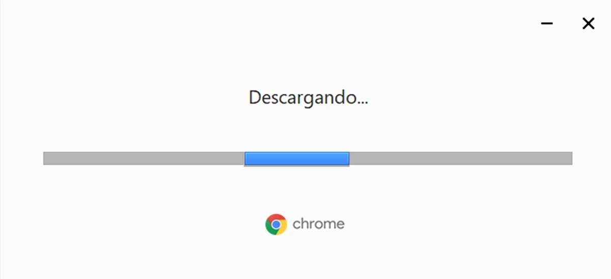 El instalador de Google Chrome realizará la instalación de forma automática